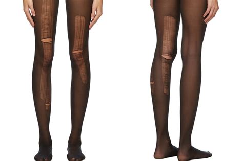 ripped tights gucci|Gucci stockings with runs.